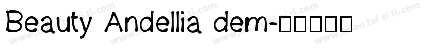 Beauty Andellia dem字体转换